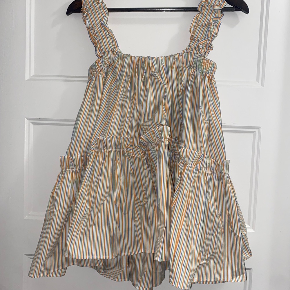 Striped Sleeveless Blouse